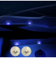 HALF MOON - SILVER CASING ALUMINUM - LED COURTESY LIGHT- 12 Volts - IP67 - 1 Watt - WK-SS1APSX - AZLED